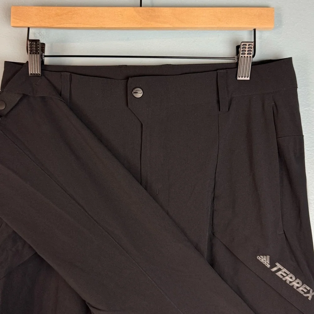 Adidas‎ Terrex Mens 30x28 Black Hiking Trekking Outdoor Technical Nylon Pants